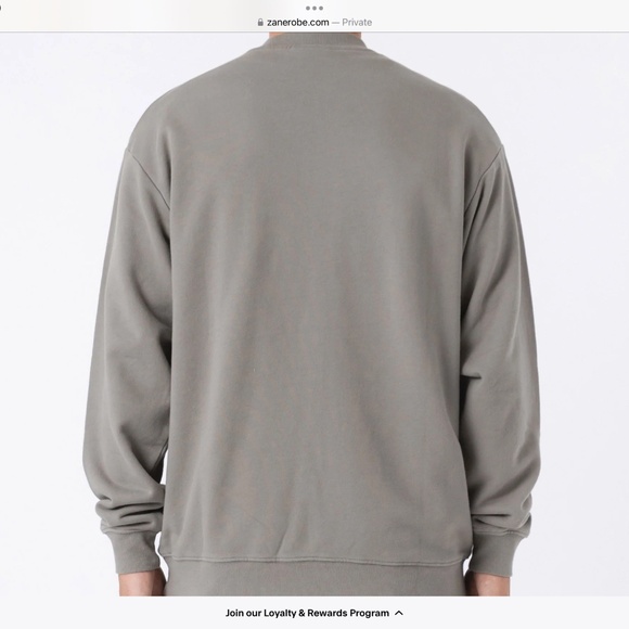 Zanerobe Orgo Crew Sweat Dk Moss Size: XXL - Picture 7 of 7